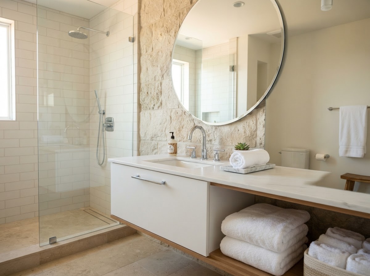 Clean bathroom